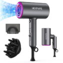 Hair Dryer, NEXPURE 1800W Professional Ionic Hairdryer for Hair Care, Powerful Hot/Cool Wind Blow Dryer, 2 Magnetic Attachments, ETL, UL...