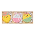 Hallops Wooden Tags for Easter - Bunny Cutouts Easter Tree Ornaments - Hanging Easter Decorations Gifts and Home Decor -...