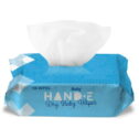 Hand-E Soft Dry Disposable Cloth Wipes for Baby -No Additives- 100% Fabric