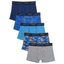 Hanes Boys' Underwear, X-Temp Stretch Mesh Boxer Briefs 5 Pack, Sizes S - XL