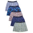 Hanes Boys' Woven Boxers 5 Pack, Sizes S-XL