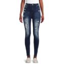 Harmony & Havoc Women's Contour and Lift High Rise Skinny Jeans
