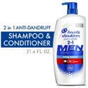 Head and Shoulders Old Spice Pure Sport Dandruff 2 in 1 Shampoo and Conditioner, 31.4 fl oz