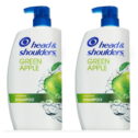 Head & Shoulders Dandruff Shampoo, Green Apple, 32.1 fl oz, 2 Pack