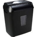 Heavy Duty Office Paper Shredder - 12-Sheet Cross-Cut Shredder with 4.8-Gallon Wastebasket Black