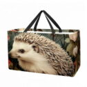 Hedgehog Large Capacity Reusable Foldable Oxford Cloth Easter Basket Beach Bag Picnic Basket Storage Bins