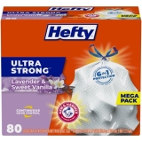 Hefty Ultra Strong Tall Kitchen Trash Bags, NEW! Fabuloso Scent, 13 Gallon, 80 Count – WALMART