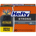 Hefty® Strong Large Multi-Purpose Trash Bags, 30 Gallon, 40 Bags (Drawstring)