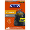 Hefty Strong Large Trash Bags, 30 Gallon, 40 Count