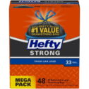 Hefty Strong Trash Can Liners - 33 Gallon, 48 Bags
