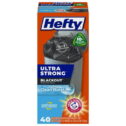 Hefty Ultra Strong Tall Kitchen Trash Bags, Blackout, Clean Burst Scent, 13 Gallon, 40 Count