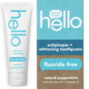 hello Antiplaque + Whitening Fluoride Free Toothpaste, Tea Tree + Coconut Oil, Vegan & SLS Free