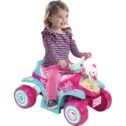 Hello Kitty 6V Girls' Electric Ride-On Bubble Quad, Pink, by Huffy