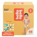Hello Bello Premium Baby Diapers, Toddler Size 5, 48 Count (Select for More Options)