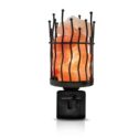 Himalayan Glow Metal Basket Pillar Design Salt Nightlight