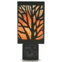 Himalayan Glow Tree Design Metal Basket Nightlight with Salt Chunks