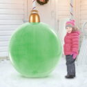 Holiday Time Christmas Blow-Up Inflatable PVC Giant Green Ornament, 4'