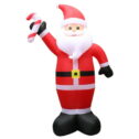 Holiday Time Christmas Giant Santa Inflatable, 20FT