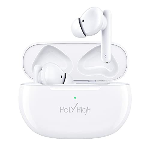 HolyHigh Wireless Earbuds Bluetooth 5.0 Active Noise Cancelling Earphones IPX5 Waterproof ANC in-Ear Earbuds with 4 Built-in Mics Long Playtime...