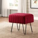 Home Soft Things Super Mink Ottoman -Jester Red- 19