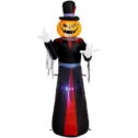 Home Accents Holiday 5 ft. LED Pumpkin Head Reaper Airblown Halloween Inflatable
