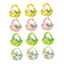 HOMYL 12Pcs Easter Baskets Easter Theme Bunny Gift Box for Adults Families Couples
