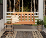 Honey Brown Hardwood Porch Swing on Sale At Big Lots!