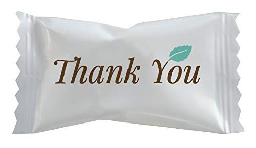 Hospitality Mints Individually Wrapped Mints with Thank You Message, Buttermint, 26 Oz (HMT000501)