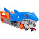Hot Wheels Shark Chomp Transporter Playset With One 1:64 Scale Car For Kids 4 To 8 Years Old