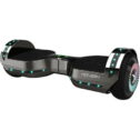 Hover-1 Chrome 7 Mph Hoverboard with LED Lights and Bluetooth Speaker, 6.5 In. Tires, 220 Lbs. Max Weight, Gunmetal