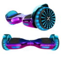 Hover-1 i-200 Hoverboard with Built-In Bluetooth Speaker, LED Headlights, LED Wheel lights, 7 MPH Max Speed - Iridescent