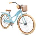 Huffy, Nel Lusso Classic Cruiser Bike with Perfect Fit Frame, Women's, Blue, 26