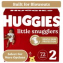 Huggies Little Snugglers Baby Diapers, Size 2 (12-18 lbs), 72 Ct (Select for More)