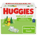 Huggies Natural Care Sensitive Baby Wipes, Unscented, 15 Flip-Top Packs, 960 Total Ct (Select for More Options)