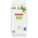 Huggies Natural Care Sensitive Baby Wipes Unscented 1 Soft Pack (16 Wipes Total)