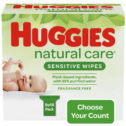 Huggies Natural Care Sensitive Baby Wipes, Unscented, 48 Count (Pack of 6)
