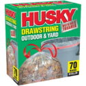 Husky HK39DS070C Lawn & Leaf Bag, 39 Gallon, 1 Mil, Each