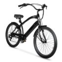 Hyper Bicycles E-Ride Electric Pedal Assist Men's Cruiser Bike, 26