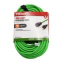 Hyper Tough 100 ft., 16/3 Extension Cord, Hi-Visibility Green, Outdoor