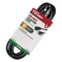 Hyper Tough 10FT 16AWG 3 Prong Black Outdoor Single Outlet Extension Cord