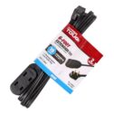 Hyper Tough 6FT 16AWG 2 Prong Black Indoor Household Extension Cord