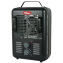 Hyper Tough 1500W Utility Space Heater, Fan-Forced Type, Indoor, Black, DQ2016