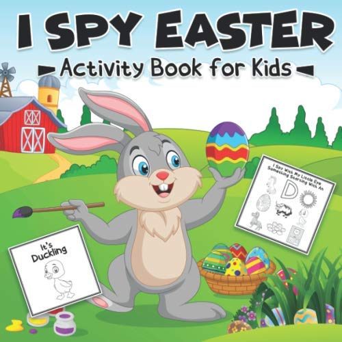 I SPY ACTIVITY BOOK FOR KIDS: Easter basket gift idea for toddlers, kids, or pre schoolers; fun learning tool and...