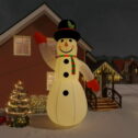 ikayaa Inflatable Snowman with LEDs 20 ft