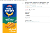 Kraft Original Macaroni & Cheese Dinner with Cauliflower Only 64 Cents