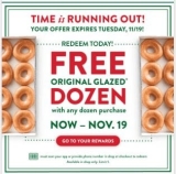 Free Dozen Donuts at Krispy Kreme