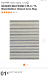 StyleWell Striped Area Rug ONLY A PENNY!!