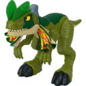 Imaginext Jurassic World Thrash Attack Dilophosaurus Dinosaur Toy with Lights & Sounds for Kids