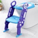 iMountek Portable Baby Toddler Soft Toilet Chair Ladder Kids Adjustable Safety Potty Training Seat, Toilet Training Seat, Toddlers Potty Seats,Blue...