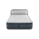 Intex 64447ED Dura Beam Elevated Fiber Tech Soft Air Mattress Bed with Built in Pump, Ultra Plush Headboard, and Portable...
